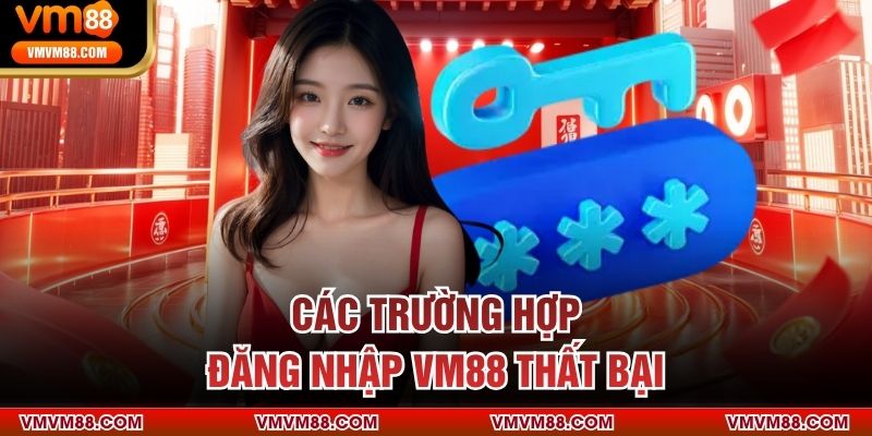 Các trường hợp đăng nhập VM88 thất bại 
